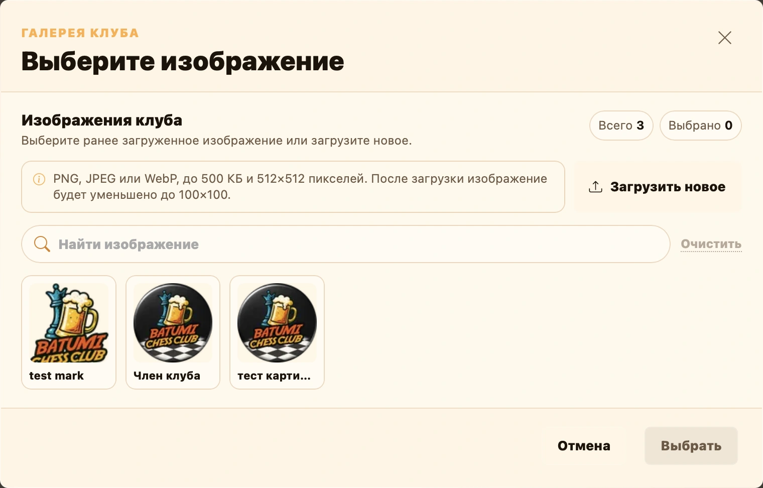 Галерея изображений клуба